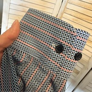 WRK (Work Rest Karma) Patterned Button-Down Men's L Shirt in Navy, White & Pink